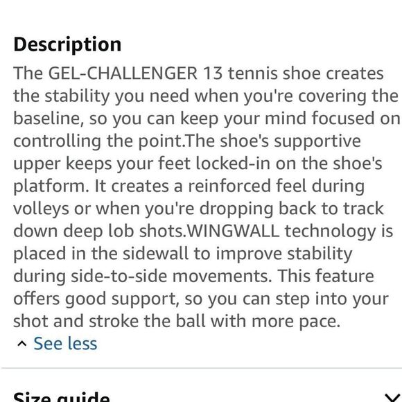 ASICS Gel Challenger 13 Women’s Tennis Shoes Size 11 White/pure Silver NWT - Picture 16 of 16